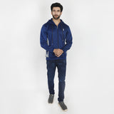 Men's Full Sleeves Hoodie Jacket - Navy Blue, Men's Jackets & Hoodies, Chase Value, Chase Value