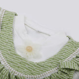 Girls Full Sleeves 3pcs Suit - Green, Girls Suits, Chase Value, Chase Value