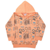 Girls Full Sleeves Hoodie T-Shirt - Peach, Girls Hoodies & Sweat Shirts, Chase Value, Chase Value