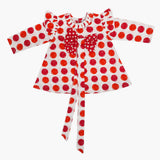 Eminent Newborn Girls Frock - White & Red, Newborn Girls Frocks, Eminent, Chase Value