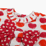 Eminent Newborn Girls Frock - White & Red, Newborn Girls Frocks, Eminent, Chase Value