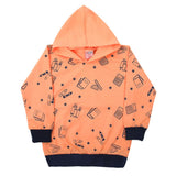 Girls Full Sleeves Hoodie T-Shirt - Peach, Girls Hoodies & Sweat Shirts, Chase Value, Chase Value