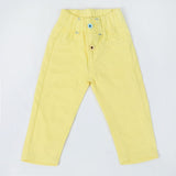 Newborn Girls Cotton Pant - Yellow, Newborn Girls Shorts Skirts & Pants, Chase Value, Chase Value