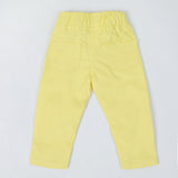 Newborn Girls Cotton Pant - Yellow, Newborn Girls Shorts Skirts & Pants, Chase Value, Chase Value