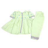 Eminent Girls Embroidered Stitched Shalwar Suit - Mint Green, Girls Shalwar Kameez, Eminent, Chase Value