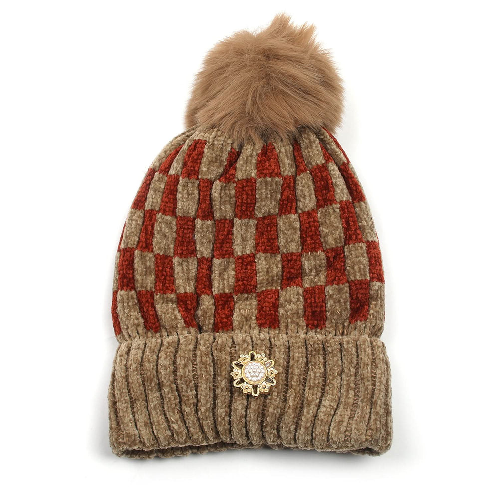Kids Woolen Cap - Light Brown, Boys Caps & Gloves, Chase Value, Chase Value