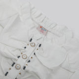 Girls Full Sleeves Woven Top - White, Girls Tops, Chase Value, Chase Value