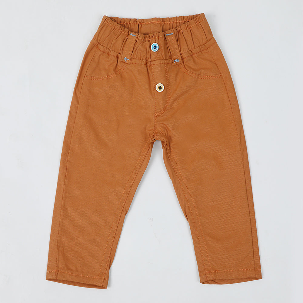 Newborn Girls Cotton Pant - Mustard, Newborn Girls Shorts Skirts & Pants, Chase Value, Chase Value