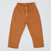 Newborn Girls Cotton Pant - Mustard, Newborn Girls Shorts Skirts & Pants, Chase Value, Chase Value