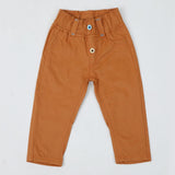 Newborn Girls Cotton Pant - Mustard, Newborn Girls Shorts Skirts & Pants, Chase Value, Chase Value