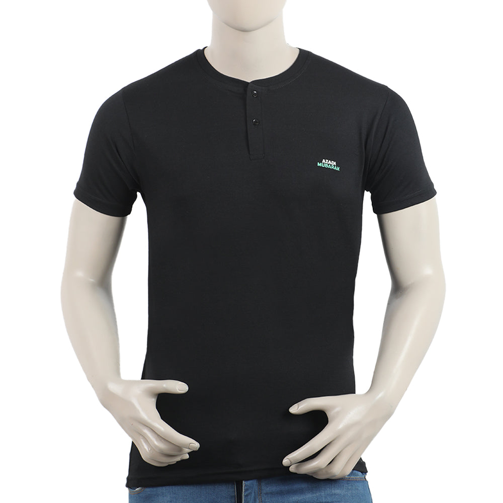 Eminent Men's Round Neck Half Sleeves T-Shirt - Black, Men's T-Shirts & Polos, Eminent, Chase Value