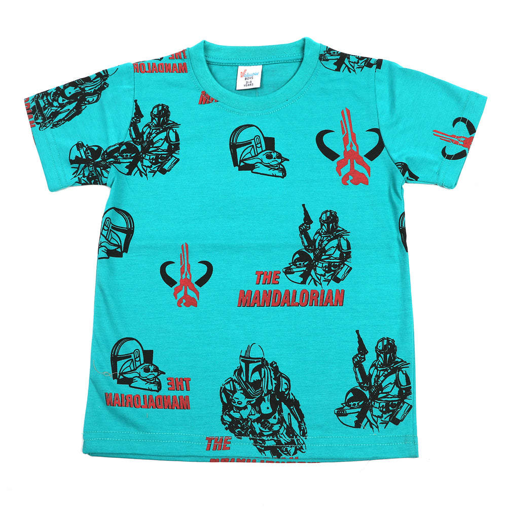 Boys Half Sleeves T-Shirt - Green, Boys T-Shirts, Chase Value, Chase Value