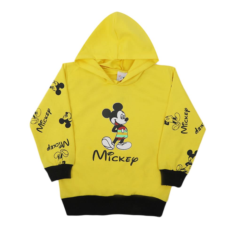 Boys Full Sleeves Hoodie - Yellow, Boys Hoodies & Sweat Shirts, Chase Value, Chase Value