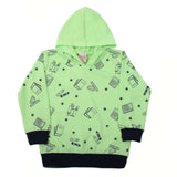Girls Full Sleeves Hoodie T-Shirt - Light Green, Girls Hoodies & Sweat Shirts, Chase Value, Chase Value