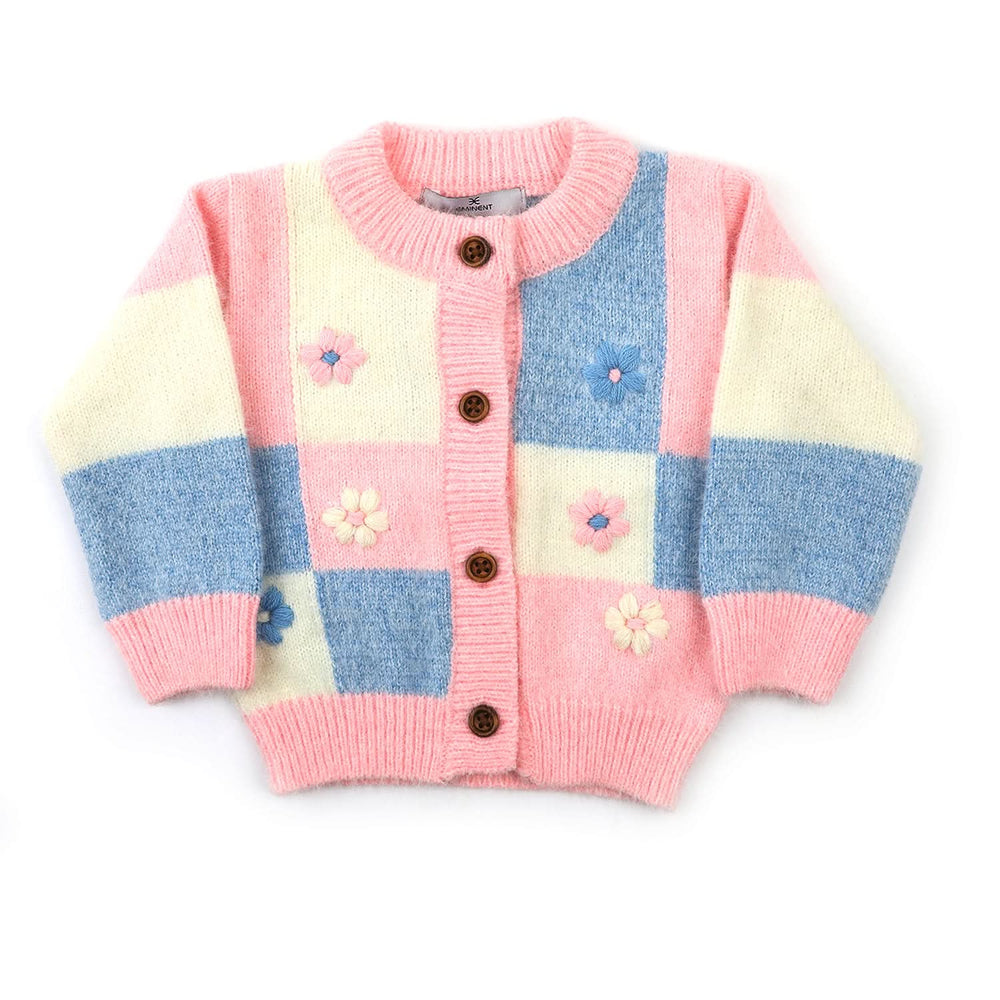 Eminent Newborn Girls Full Sleeves Sweater - Pink, Newborn Girls Winterwear, Eminent, Chase Value