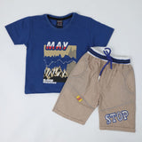 Boys Half Sleeves Suit - Blue, Boys Sets & Suits, Chase Value, Chase Value