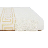 Bath Towel Greek Border - Cream, Bath Towels, Chase Value, Chase Value