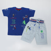 Boys Half Sleeves Suit - Blue, Boys Sets & Suits, Chase Value, Chase Value
