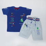 Boys Half Sleeves Suit - Blue, Boys Sets & Suits, Chase Value, Chase Value
