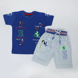 Boys Half Sleeves Suit - Blue, Boys Sets & Suits, Chase Value, Chase Value