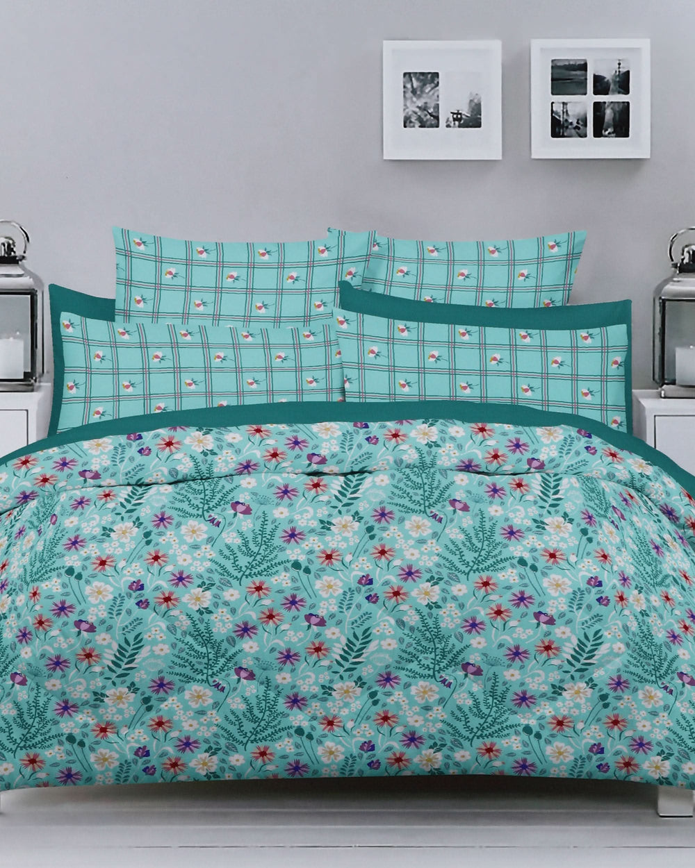Double Bedsheet 90×94 – Salonika, Double Size Bed Sheet, Chase Value, Chase Value