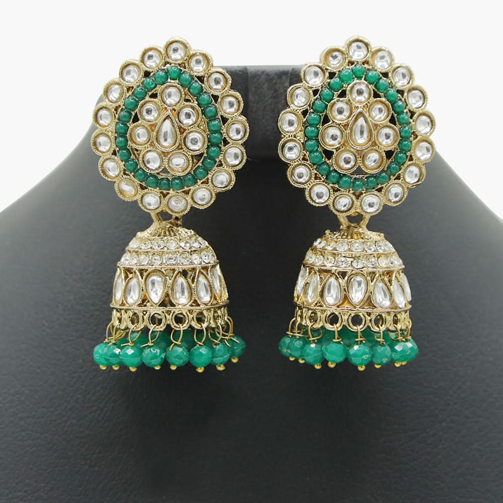 Women's Jumki - Green, Women Earrings & Tops, Chase Value, Chase Value
