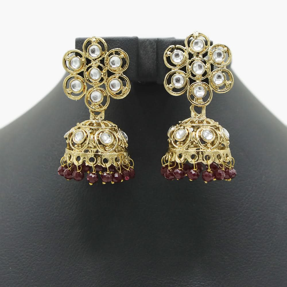 Women's Jumki - Maroon, Women Earrings & Tops, Chase Value, Chase Value