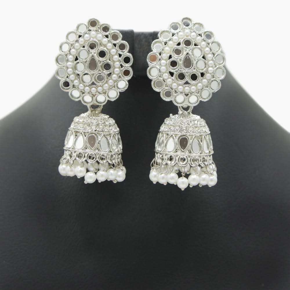 Women's Jumki - White, Women Earrings & Tops, Chase Value, Chase Value