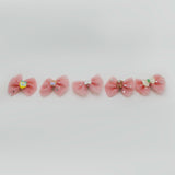 Fancy Hair Pin For Girls Pack Of 5 - Peach, Girls Hair Accessories, Chase Value, Chase Value
