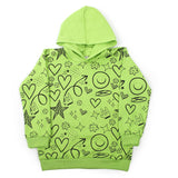 Girls Full Sleeves HoodieT-Shirt - Light Green, Girls Hoodies & Sweat Shirts, Chase Value, Chase Value