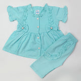 Girls Half Sleeves Suits - Blue, Girls Suits, Chase Value, Chase Value