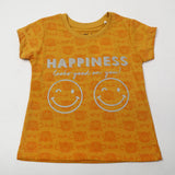 Girl's Half Sleeves T-Shirt - Mustard, Girls T-Shirts, Chase Value, Chase Value