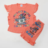 Girls Half Sleeves Suits - Peach, Girls Suits, Chase Value, Chase Value