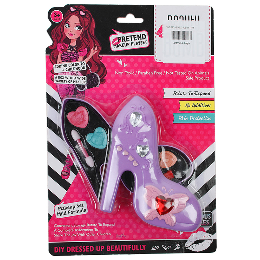 Heel Design Beauty Fashion Makeup Kit For Kids - Purple, Kids Cosmetic & Kitchen Sets, Chase Value, Chase Value