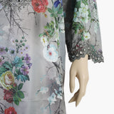 Women's Embroidered Kurti - Grey, Women Ready Kurtis, Chase Value, Chase Value