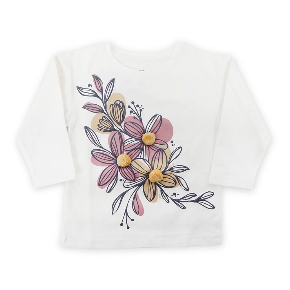 Eminent Girls Full Sleeves T-Shirt - White, Girls T-Shirts, Eminent, Chase Value