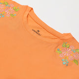 Eminent Girl's Half Sleeves T-Shirt - Light Orange, Girls T-Shirts, Eminent, Chase Value