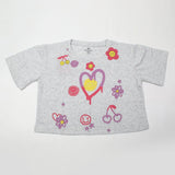 Eminent Girl's Half Sleeves T-Shirt - Oatmeal, Girls T-Shirts, Eminent, Chase Value