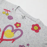 Eminent Girl's Half Sleeves T-Shirt - Oatmeal, Girls T-Shirts, Eminent, Chase Value