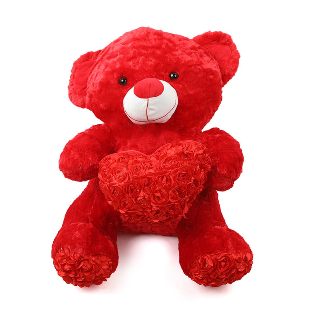 Teddy Bear for Girls Soft Stuffed Lovable Hugable - Red, Stuffed Toys, Chase Value, Chase Value