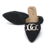 Women's Backless Pump - Black, Women Backless Pumps, Chase Value, Chase Value