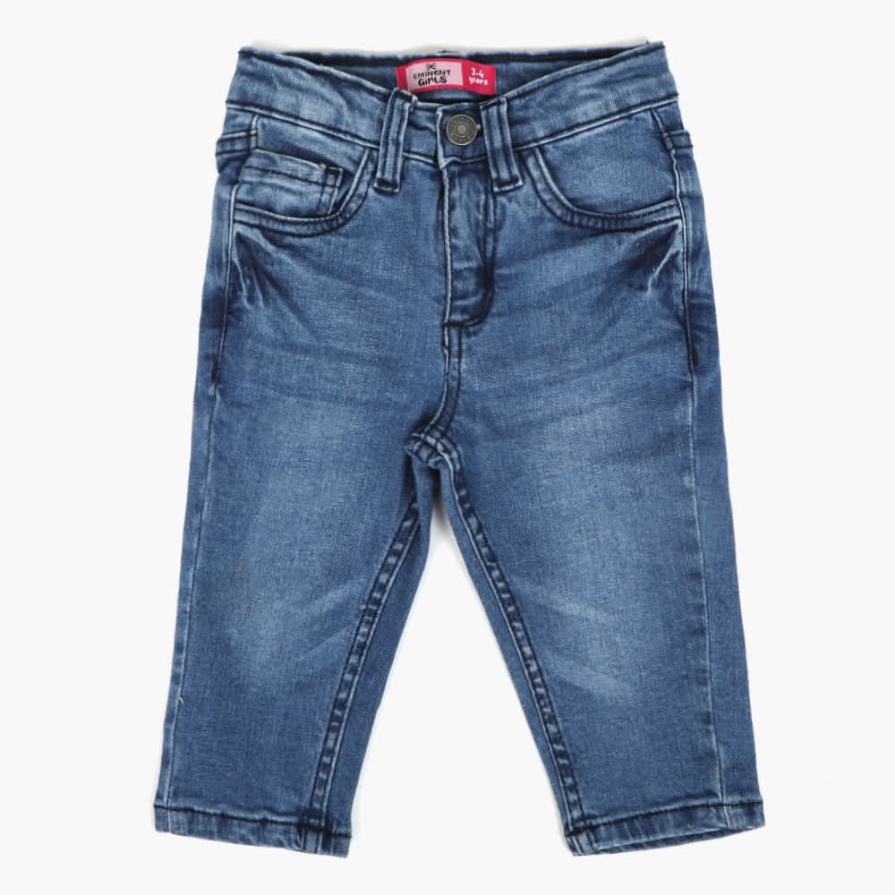 Eminent Girls Denim Capri - Navy Blue, Girls Pants & Capri, Eminent, Chase Value
