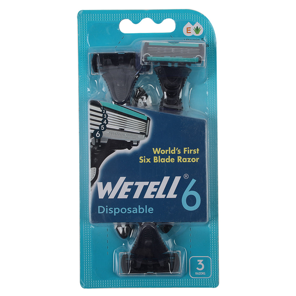 Wetell Men Razor Triple Blade Pack of 3, Razor & Cartridges, Wetell, Chase Value
