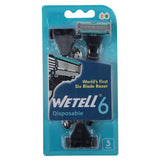 Wetell Men Razor Triple Blade Pack of 3, Razor & Cartridges, Wetell, Chase Value