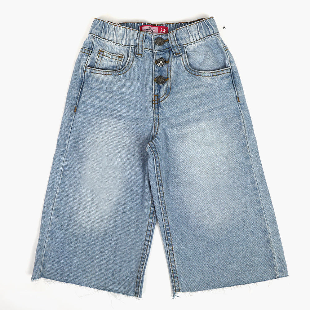 Eminent Girls Denim Capri - Ocean Blue, Girls Pants & Capri, Eminent, Chase Value