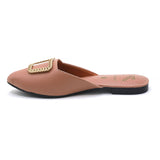 Women's Backless Pump - Peach, Women Backless Pumps, Chase Value, Chase Value