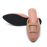 Women's Backless Pump - Peach, Women Backless Pumps, Chase Value, Chase Value