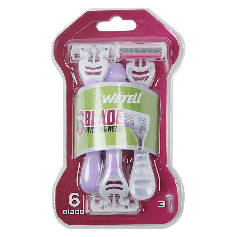 Wetell Pure Comfort 3 Disposable Razor Pack 0f 3, Razor & Cartridges, Wetell, Chase Value