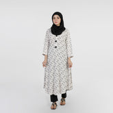 Women's Printed Stitched Kurti - Off White, Women Ready Kurtis, Chase Value, Chase Value