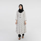 Women's Printed Stitched Kurti - Off White, Women Ready Kurtis, Chase Value, Chase Value